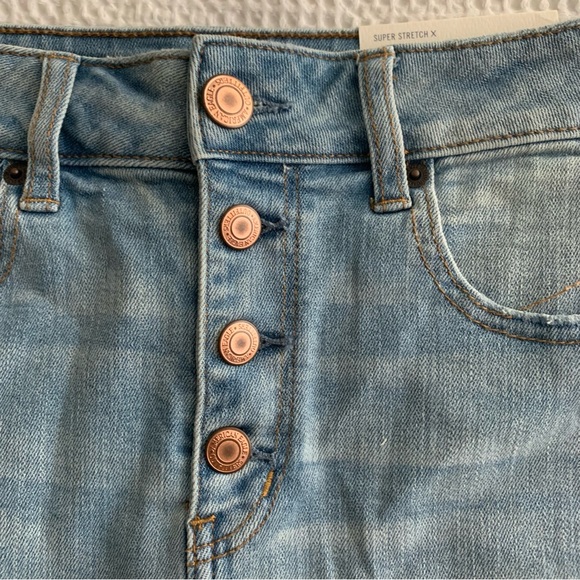 American Eagle Hi-rise Mini Super Stretch X Size 8 - Picture 7 of 7